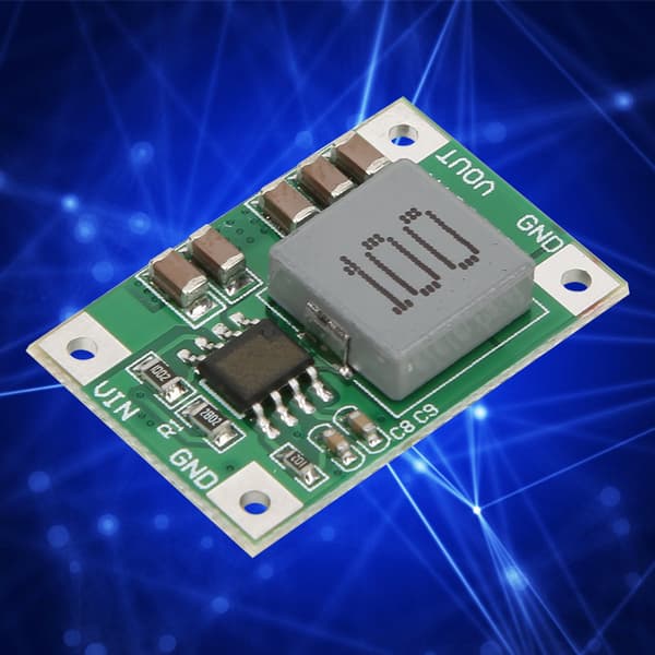 2 stk. Step Down-modul 5-18V til 3/3,3v 3,7/4,2v 5v 6V Motor Buck Converter ND1805TA (5-18V til 3V)