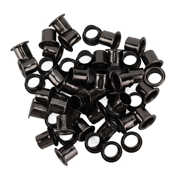 100 STK Metalnitøjer Runde Indre Hul Gennemføringshuller DIY Læder Håndværk Tilbehør 6 mm / 0.24in