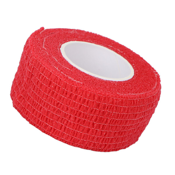 10 rullar självhäftande bandage Wrap Kompression Förhindra förhårdnader Elastiskt fixeringsbandage 0,98 X 78,74inRöd