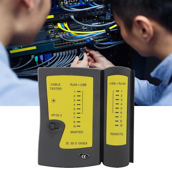 YG468U Professionel RJ45+USB-kabeltester Hurtig præcis testning Netværkstelefonledningstestværktøj