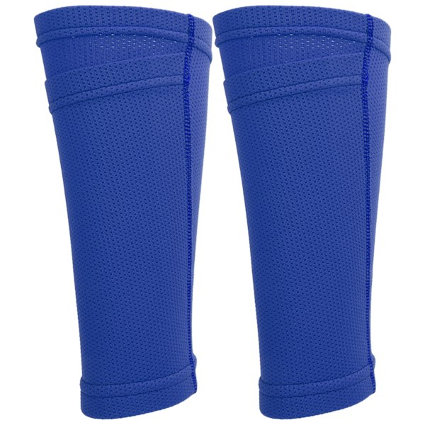 1 par Fotball Skinnbeskyttere Dobbelt lag Skinnbeskytterarmer for fotballtrening BlueYouth / M