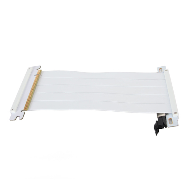 PCIE 4.0 X16 Riser-kabel Højhastigheds fleksibel dobbeltsidet 180 graders GPU-forlængerkabel til RTX 4090 til RX 7900 XT Hvid 20 cm / 7,9 tommer