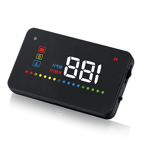 A200 HUD Universal 3,5-tommers bil Head Up Display Hastighetsmåler ODB2 frontruteprojeksjon