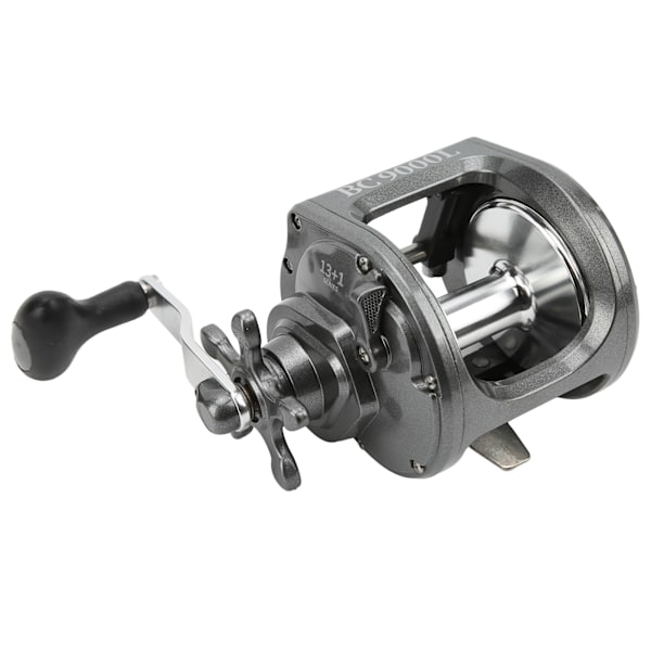 BC9000L Metall Trolling Rulle Fiske Rullar 3.6:1 Hastighet Baitcasting Fiske Rulle Vänsterhänt