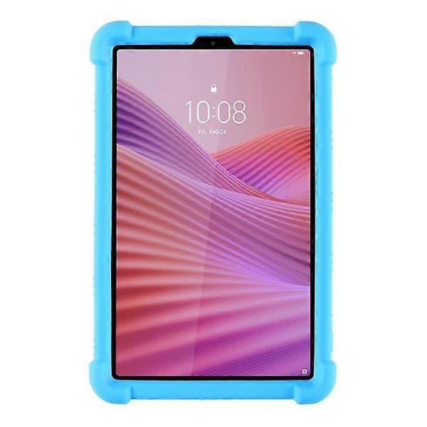 Kompatibel med Lenovo Tab K9 / Tab One Silikonfodral med stativ Robust skyddsfodral LightBlue