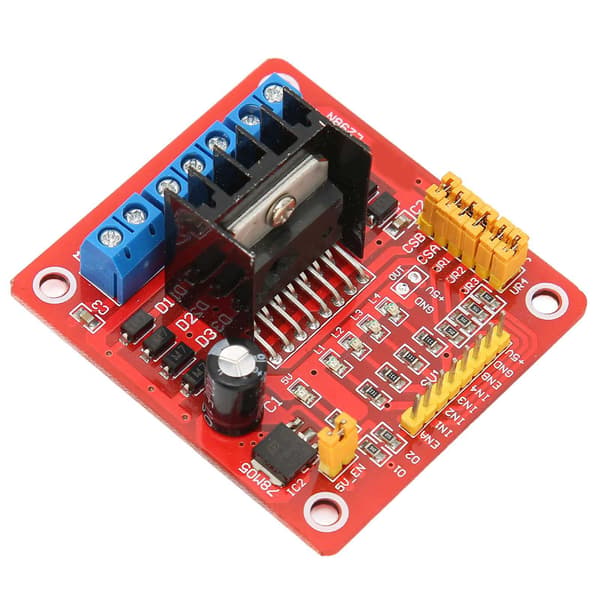 L298N Dobbelt H Bro DC Stepper Motor Driver Modul Multifunktionelt Motorstyringskort