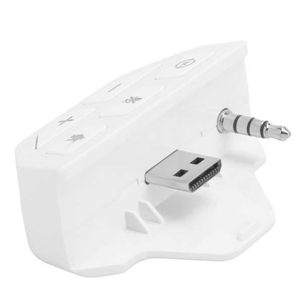 Headset Adapter Controller Ljudadapter Hörlurskonverterare för Xbox One Wireless GamepadWhite