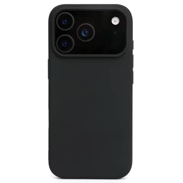【NX】Kompatibel med iPhone 17 Pro Max Mat Sort Silikone Cover