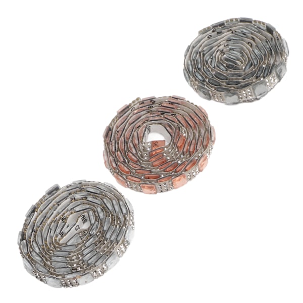 3 Yards Rhinestone Bånd 8mm Bredt DIY Klipping Attraktiv Dekorativ Selvklebende Rhinestone Strips for Husholdning