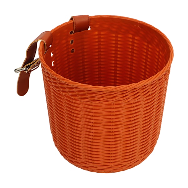 Sykkelkurv for styret, flerbruks, simulerte kurv, rund form, stor kapasitet, kaffe