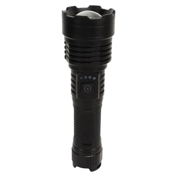 LED-ficklampa Super Ljus Ficklampa Infällbar Zoombar Typ C XHP70 Ljuspärlor IPX4 Vattentät Aluminiumskal Handhållen Ficklampa