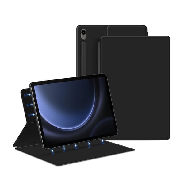SAM Galaxy Tab S10 FE+ 13,1-tums (2025), magnetiskt skyddsfodral, svart
