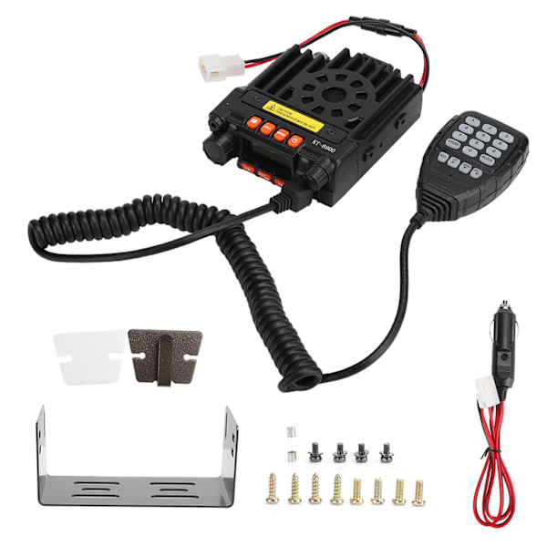 KT-8900 Aluminiumlegering Automatisk låsning Fyra vågband Bilradio Mini Broadcasting Station Walkie Talkie