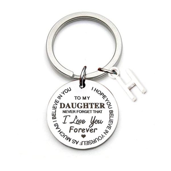 Til min sønn/datter Inspirerende gave nøkkelring Glem aldri at jeg elsker deg for alltid Beste far H To Daughter