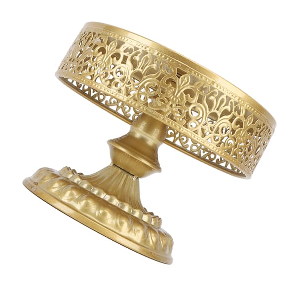 Dessertstativ Gullfarget Kakeholder Blondedesign Enkel Montering Rundt Godbitdisplay for Selskap S