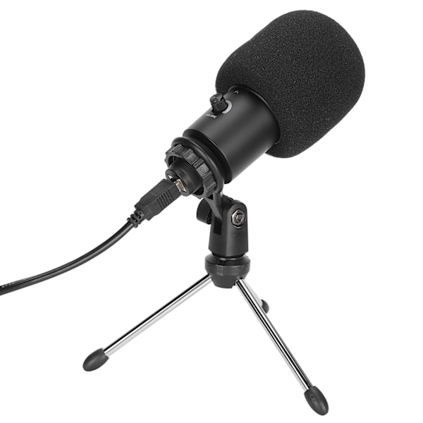 Kondensatormikrofon Laptop USB-drev Gratis til WINDOWS/LINUX Cardioid Pickup 30Hz‑20KHz DC5V A6
