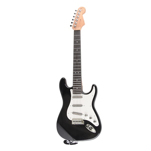 Barn elektrisk gitarr leksak Multifunktionell mini elektrisk gitarr musikinstrument leksak för pojke flicka svart