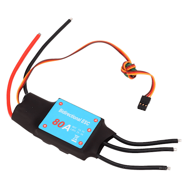 RC Båd Brushless ESC 80A Borstløs 5V 5A BCE Udgange Multifunktion ESC Hastighedsregulator til RC Båd Undervands Propeller