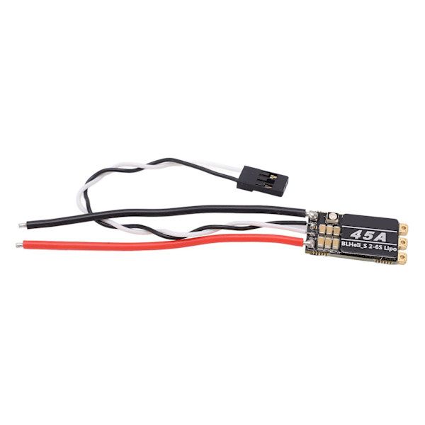 Harjaton ESC 45A RC-varusteet integroitu RGB LED-valolla FPV-kuljetuslaitteelle 4-akseliselle UAV:lle Musta