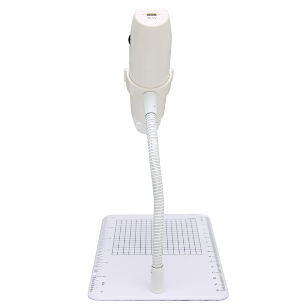 Trådlöst Digitalt Mikroskop Mini Handheld 8 LED HD Mikroskop Kamera WiFi USB Kompatibel för Smartphone Tablet PC Vit