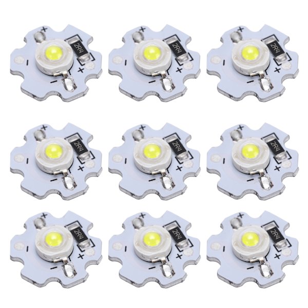 25st 5V LED-chips 200LM 3W High Power LED-lamppärlor för gör-det-själv-belysningsarmaturer Pure White 6000-6500K