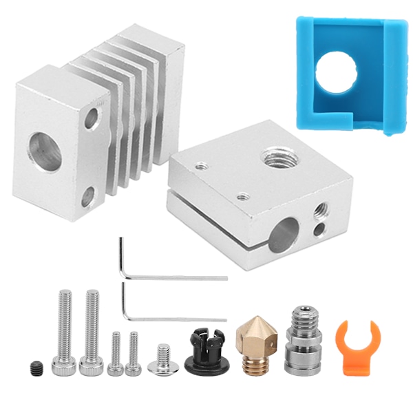Oppgraderingssett for 3D-skriverekstruder for Ender-3 CR-10 Hot End-tilbehør varmeblokk
