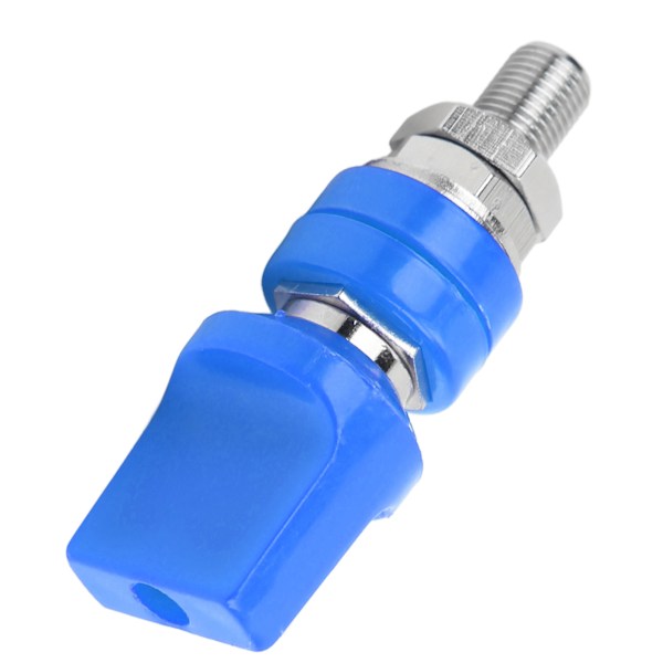 Bindestang Wire Terminal Connector M10 Gevind 100A Høj strøm til 4 mm Banan PlugBlå
