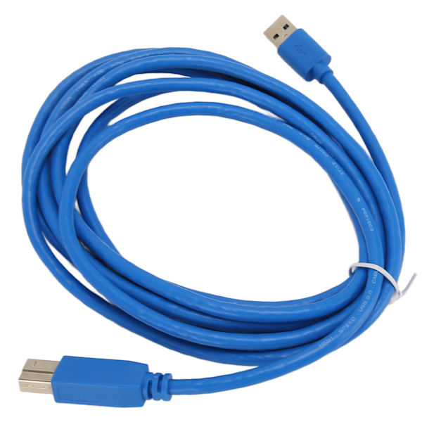 USB 3.0 skriverkabel A hann til B hann 5 Gbps 9,8 fot lang PVC Kobber USB-skannerkabel for eksterne harddisker Hub