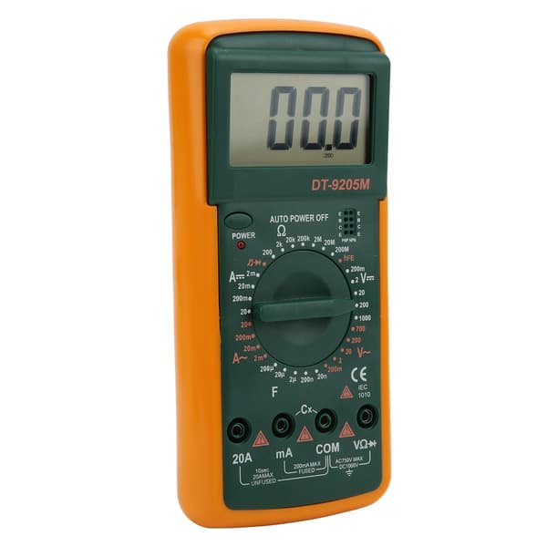 【NX】DT‑9205M LCD Stor Skärm Digital Multimeter Handhållen Voltmeter Ohmmeter Amperemeter Testare