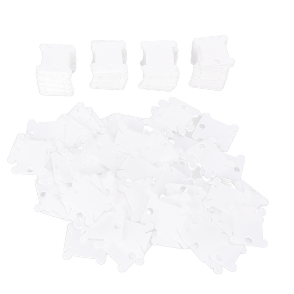 200 stk Plasttrådsspoler Sortering Opbevaring Funktion Hvid Smuk Praktisk Husholdning DIY Sytrådsopbevaring