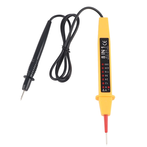 8 i 1 Spänningstestare AC DC 6-380V Multifunktionell bil elektrisk instrumenttestare detektor med indikator
