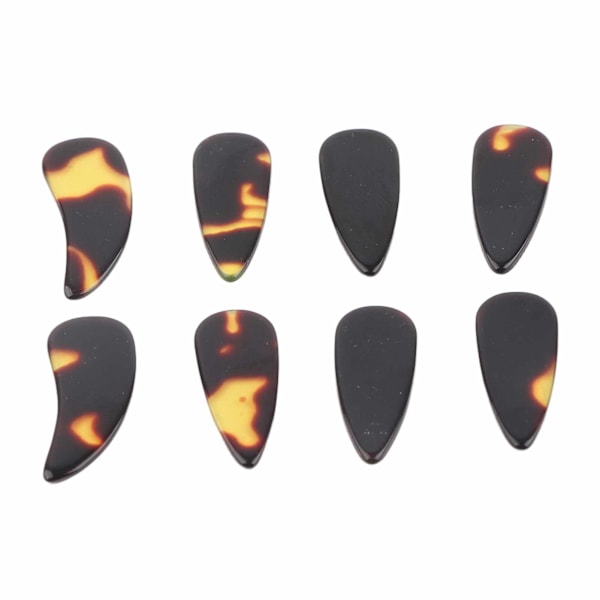 8st kinesiska citerplockar Finger Banjo Ukulele Gitarr Lute Stränginstrument Tillbehör