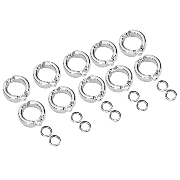 10st Fågel Papegojor Ben Ring Utomhus Flugträningsaktivitet Öppningsklämma Tillbehör#8