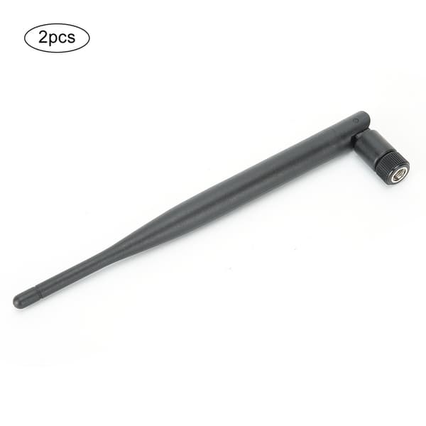 2 stk routerantenne Holdbart WIFI-system 6DB High Gain 2,4/5,8G Dual-Band SMA indre hul