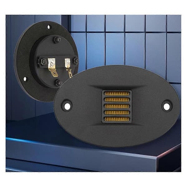 2-pack Elliptisk 4 Ohm DIY Superdiskant Aluminiumkåpa ABS Metall Hög Frekvens Luftdriven Högtalare