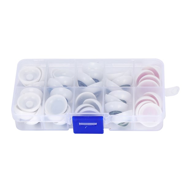 Dockögon Halvrunda Plastögon Färgglada DIY Björn Hantverksmaterial Halloween Tillbehör 20MM 40st