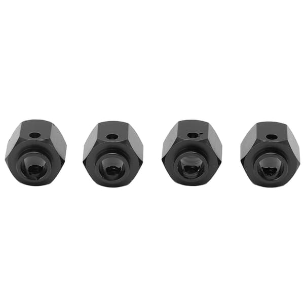 RC Hex Hjulnav Adapter Hub Udvidelsesforbindelse til Traxxas 1/10 RC Crawler Bil Køretøj Sort 10mm