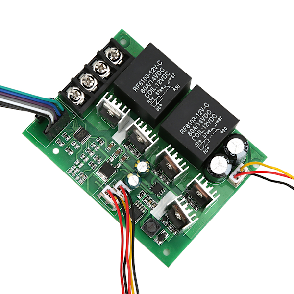DC-moottorin nopeudensäädin Harjallinen moottorin PWM Eteenpäin Taaksepäin Kiertokytkin Ohjain 12V24V36V 40A
