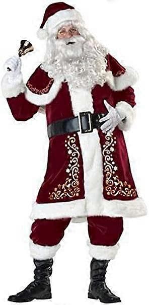 8-delad Jultomtekostym Plusstorlek FR M-5XL