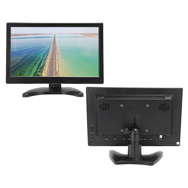 Kannettava näyttö HDMI VGA AV USB BNC Seinäkiinnitys Lyhyen videon toisto 100-240V 11,6 tuumaa (EU-pistoke)