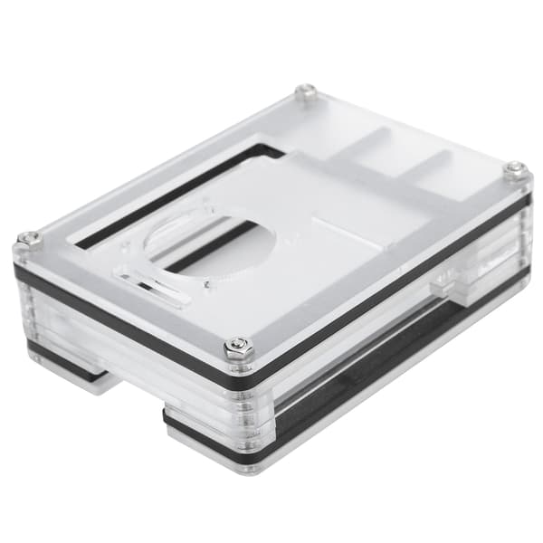 9-lags akrylveskesett med kjølevifte og nettingdeksel for Raspberry Pi 4 Model B#1