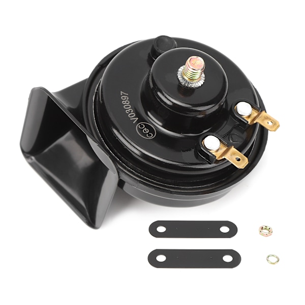 Universal bilhorn 12V 105dB Truck Dynamic Speaker Monofonisk snegl Sort Vandtæt