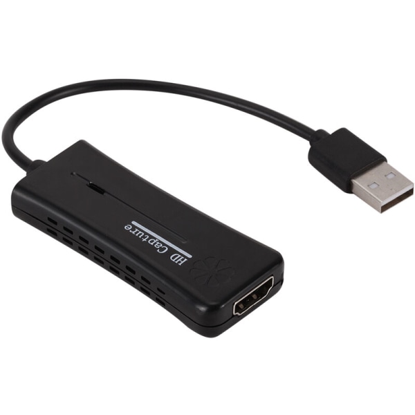 USB2.0 1080P -äänen ja videon sieppauskortti suoratoistoon pelien opetusvideokonferenssin tallennuslaatikkoon suora tietokonetallennus, malli: musta
