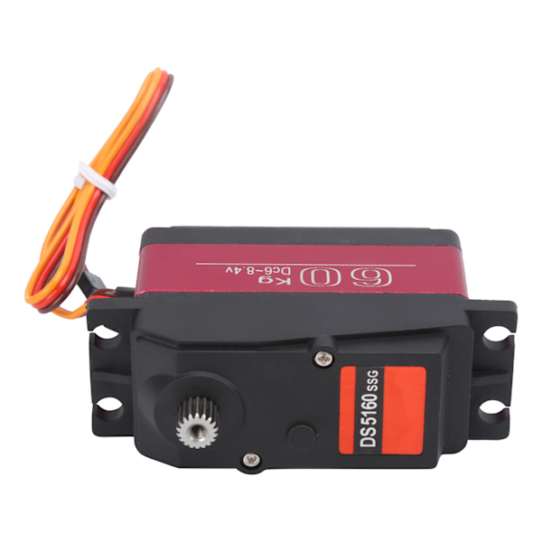 60KG digital servo rustfritt stål gir Stort dreiemoment høyhastighets servo for RC-bilbåtrobot