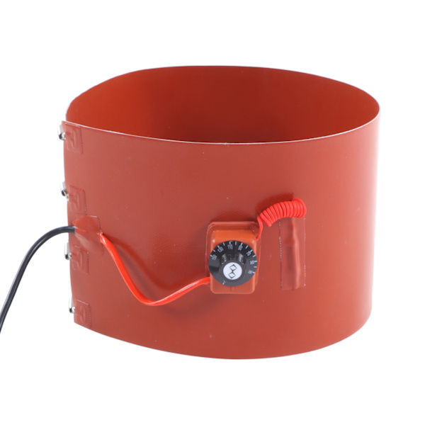 Metallinen tynnyrilämmitin silikonilla 200L 1000W 30‑150℃ 125mmx1740mm Öljytynnyrin lämmitin Lämpönauha AU-liitäntä 220V