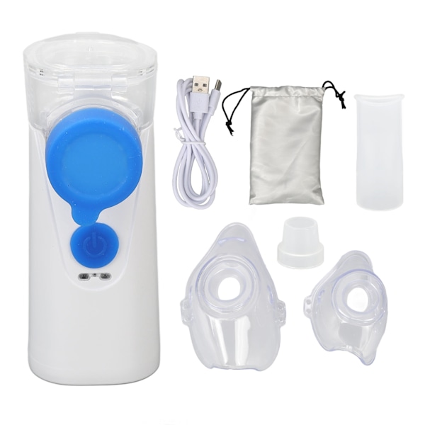 Bærbar Nebulisator USB Oppladbar Kaldt Damp Inhalator for Reise og Hjemmebruk DC5V