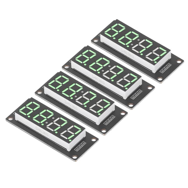【NX】4 sæt 4-cifret digitalt rør LED-displaykort 7 segment urmodul TM1637 0,56 tommer Grøn MRA041A