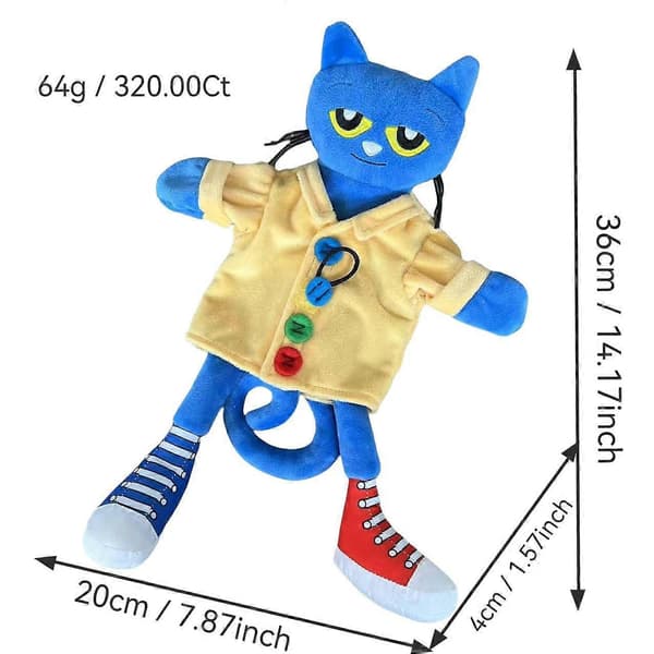Pete The Cat Plushies Gosedjur Docka Barnpresenter _b Hand puppet