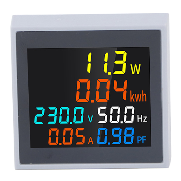 6 i 1 multifunksjons digital måler AC Strømspenning Power Frequency Monitor for hushold SPM004 AC250-450V