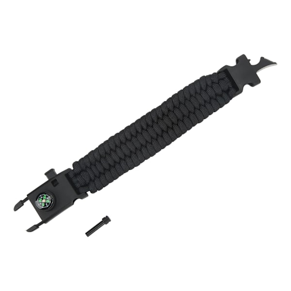 Paracord Overlevelsesarmbånd Multifunksjonelt Camping Overlevelsesarmbånd med Bærbar Kompass Flintsten 3 Strand Flette L